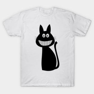 Smiling Black Cat T-Shirt